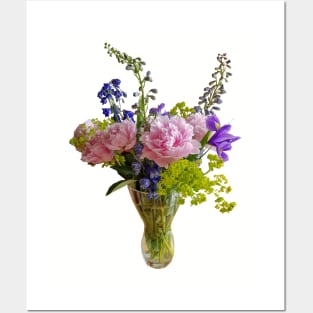 Flowers in a Vase Floral gift for Mothers Day Posters and Art